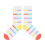 Chaussettes tendance à rayures arc-en-ciel,-ARC-EN-CIEL 1
