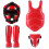 Casque de boxe multifonctionnel, ensemble-masque rouge 5 M 1