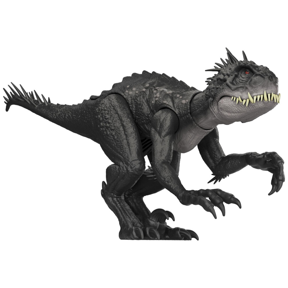 Mattel Jurassic World Ultimate Damage Scorpios Rex Dinosaur Figure With Pulsing Veiny Damage, & Sound Toy, Chomp And Roar, Digital Play Light
