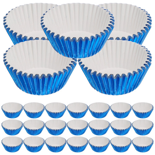 Blå papir cupcakeforme 100 stk. 2