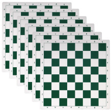 Tablero de Ajedrez Roll-Up de Vinilo WE Games - Verde y Blanco - Paquete de 6