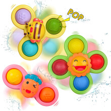 Jouets de Bain Wembley 3 Pcs Jouet Spinner Ventouse Pour Bébé Enfants