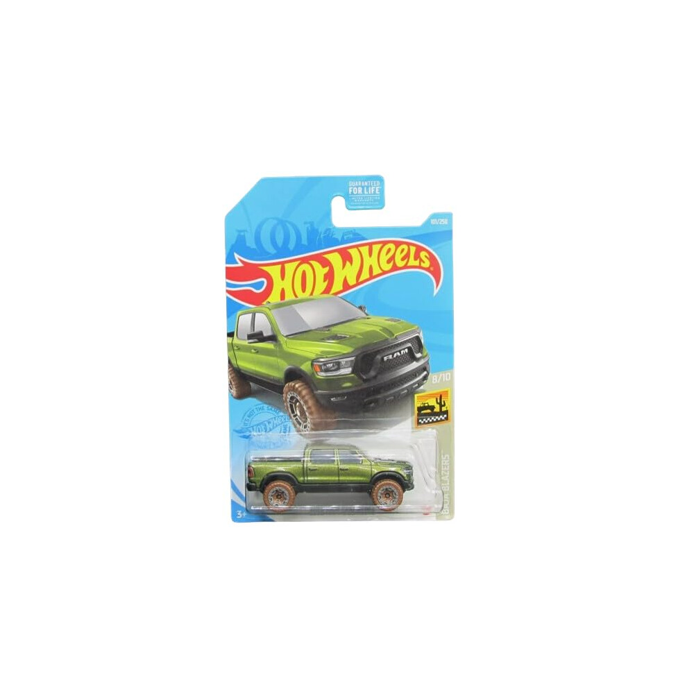 Hot Wheels 2020 Ram 1500 Rebel Baja Blazers, 1:64 Scale, Diecast Truck Green