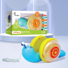 R For Rabbit Orapple Snail Tune Musical Pull-Along Toy For Baby |Lights Music & Smooth Wheels | Safe Design Injury-Free Edges | Enhances Sensory Au