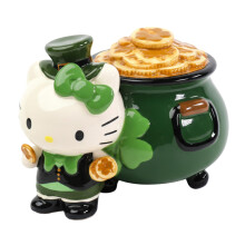 Hello Kitty Pot of Gold Figural, 9.5" L x 6.5" W x 6.75" H Created by Blue Sky Clayworks