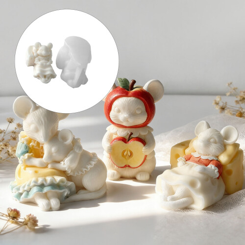 Cheese Themed Creature flexible Shape Set Of 3 For 1