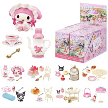 Hamee Re-Ment Hello Kitty en Vrienden Schattige Blind Box Diorama Miniatuurfiguren Set - 8