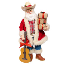 Kurt Adler 11" Fabriché Western Santa with Guitar