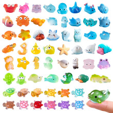 Zerobe 60-Piece Miniature Resin Animal Set - Hand-Painted Micro Figures for Serene Fairy Gardens, Aquarium & Terrarium Scenes, DIY Dioramas, Desk Zen