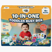 Ginimini 10-in-1 Peuter Activiteiten Box | Montessori Speel- en Leer Kit Met 300+ Activiteiten