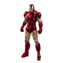 Zd Toys Actionfigur - 7 Zoll Iron Man Mk6, Premium PVC, Wechselbare Zubehörteile, Perfekt zum Verschenken, Ab 15 Jahren