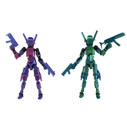 Conjunto de figuras de ação Titan 13 impressas em 3D, 2 peças de 5,3 polegadas. 1