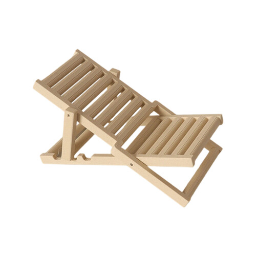 Présentoir miniature de chaise de plage pour-Couleur bois