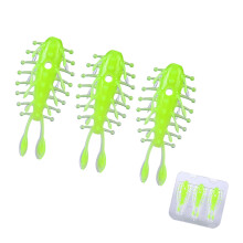Lot de 3 leurres flottants en forme de concombre de mer,-1