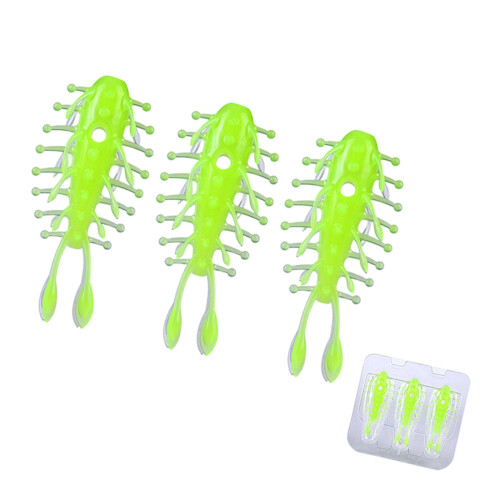 Lot de 3 leurres flottants en forme de concombre de mer,-1