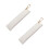 2Pieces Portable PU Leather Pencil Storage Bag With-Beige 1