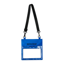 Large Capacity Waterproof Phone Pouch for Swimming and-Blue