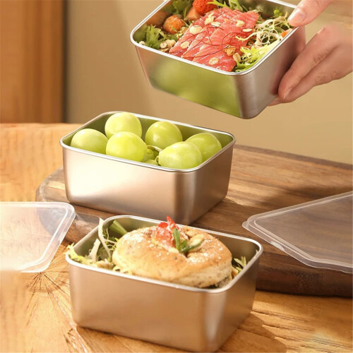 Stainless Steel Square Baking Tray 20cm Thickened 2