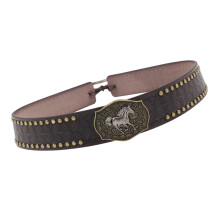 Stijlvolle PU-hoedenband met klinknagels voor heren, dames,