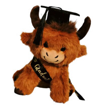 Creative Graduate Costume Highlands Cattle Plush Decorative-3
