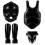 Multifunctional Boxing Helmet Fighting-black mask 5 S 1