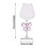 Glaskoppset med rosett – 2 st transparent iskaffe och juice 4
