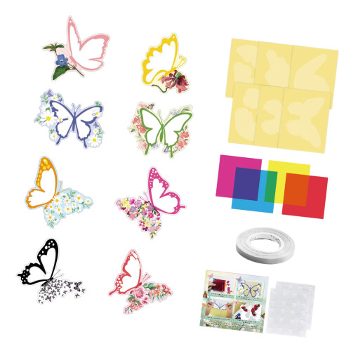 Creative Butterfly Kids Spring Sun Catcher Paper DIY Window