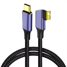 Braided USB 3.0 Data Transfer Cable Type C To MicroB For-0.25m