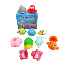 10pcs Farm Animal Figures Learning Toy Soft Rubber-sea animals