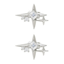 Décorations élégantes de clips d'oreille en alliage et-Argent