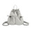 Mini sac à dos élégant avec cordon de serrage et rangement-Gris 1