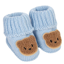 Chaussettes tricotées attrayantes, chaussures-Bleu
