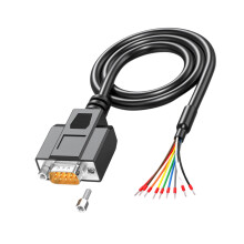 DB9Pin Cable 1.5M Tin Coated Copper Terminal-Nut fixed Malehead