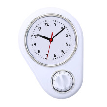 Dekorative Quarz-Wanduhr, batteriebetrieben, leiser-Weiß