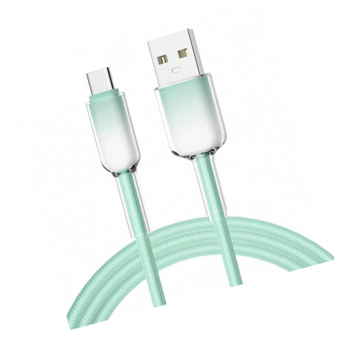 Modisches Typ-C-Kabel mit Farbverlauf, 120 W-USBTC grün