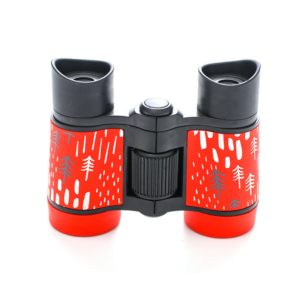 (Red) Binocular For Kids Boys Compact High Resolution Shockproof Waterproof Binocular Outdoor Play Bird Watching Red 747887434060