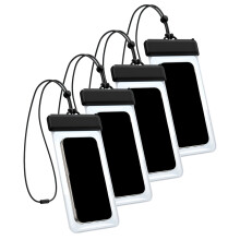 4 Piece ABS Waterproof Mobile Cover Universal Case for-Black