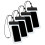 4 Piece ABS Waterproof Mobile Cover Universal Case for-Black 1