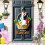 Easter Bunny Wreath with Colorful Eggs 16 Inch 2