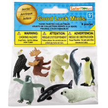 Safari Ltd. Good Luck Minis Arctic Fun Pack - Mini Figures of Arctic Wildlife - Educational Toy Set for Boys, Girls, and Kids Ages 5+