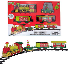 Ruz for The Grinch Holiday Express Train Set with Light and Sound, 12-Piece Set, 9 ft Track
