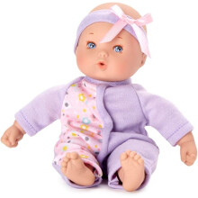 Muñeca Mini Bebé Little Cuties de Madame Alexander, 20 cm, Piel Clara, Lavanda