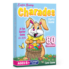 Arizona GameCo Paaseieren Charades voor Kinderen 6+, Geen Lezen Nodig, 80 Actie Keuzes, Gezinsplezier