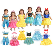 Ropa para Muñeca de 18 Pulgadas - 6 Conjuntos de Vestidos de Princesa