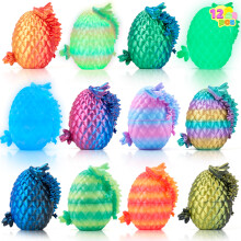 JOYIN 12 Pz Uova di Drago Stampate in 3D con Drago Colorato, Giocattoli Magici Articolati, Regali Pasquali