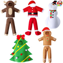 JOYIN 5 Pcs Christmas Doll Costume Set, Xmas Doll Accessories Outfits, Design for Snowman, Gingerbread Man, Christmas Tree, Reindeer and Santa for Par