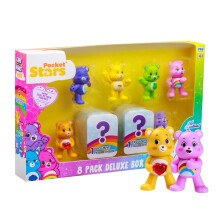 P.M.I. Care Bears Mini Collectible Figures | 8 Pack Deluxe Box | 8 Mini Collectible Figures Including 2 Rare Hidden Bears | Official Collectibles by P