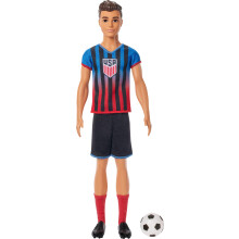 Barbie Karrieren USSF Fußball Fashion Ken Puppe mit abnehmbarem Sport-Outfit & Zubehör
