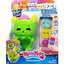 Kutie Kups - Conejito Cactus de 4” con 3 Kups y figuras Lil Kuties coleccionables - Edades 5+