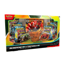 Pokemon TCG: Incineroar ex & Torterra ex Spezialkollektion (2 Foil Promo-Karten, 1 Oversize-Karte & 8 Booster-Packs)
